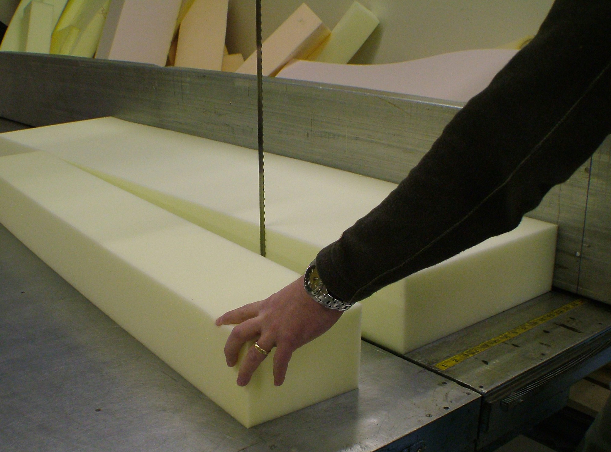hd23 foam custom cut mattress size